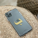 Clear Case with Arabic Alphabet Letter - كفر شفاف مع حرف من اختياركم - سيتم التواصل معكم لتحديد الحرف بعد الطلب