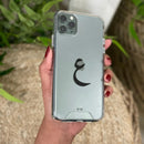 Clear Case with Arabic Alphabet Letter - كفر شفاف مع حرف من اختياركم - سيتم التواصل معكم لتحديد الحرف بعد الطلب