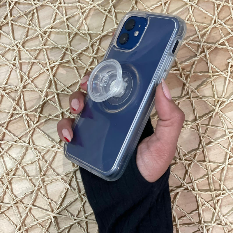 Otterbox Otter+Pop Symmetry Clear Case - Clear - كفر حماية عالية مع مسكة دائرية بوب سوكت - اوتربوكس - شفاف