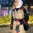 Black Wallet Leather Case with Mirror, Card Slot and Lanyard - كفر مع مراية ومكان للبطاقات وخيط علاقة