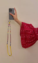 Happy-Nes - Easy Phone Strap - Plum Adjustable Strap - خيط علاقة - صناعة يدوية تركية