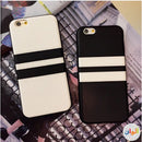Color Two Line Leather Case