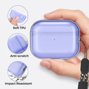 Ahastyle Transparent TPU Case - Apple AirPods Pro 2/3 - Purple - كفر حماية مع ستراب - سماعة ابل ايربودز برو3/2