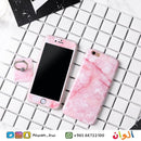 Black - Marble Case With Screen & Ring - كفر ماربل مع حماية شاشة ومسكة خاتم