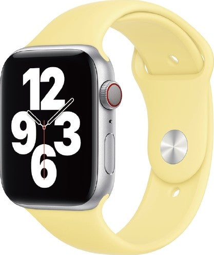 WiWu One Color Sport Band Watchband For Apple Watch - Light Lemon Yellow - سير ساعة ابل