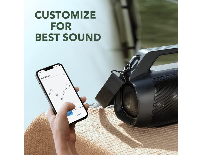 Anker Soundcore Motion Boom Plus -Black - سماعة سبيكر متنقلة - انكر - ضد الماء - كفالة 18 شهر