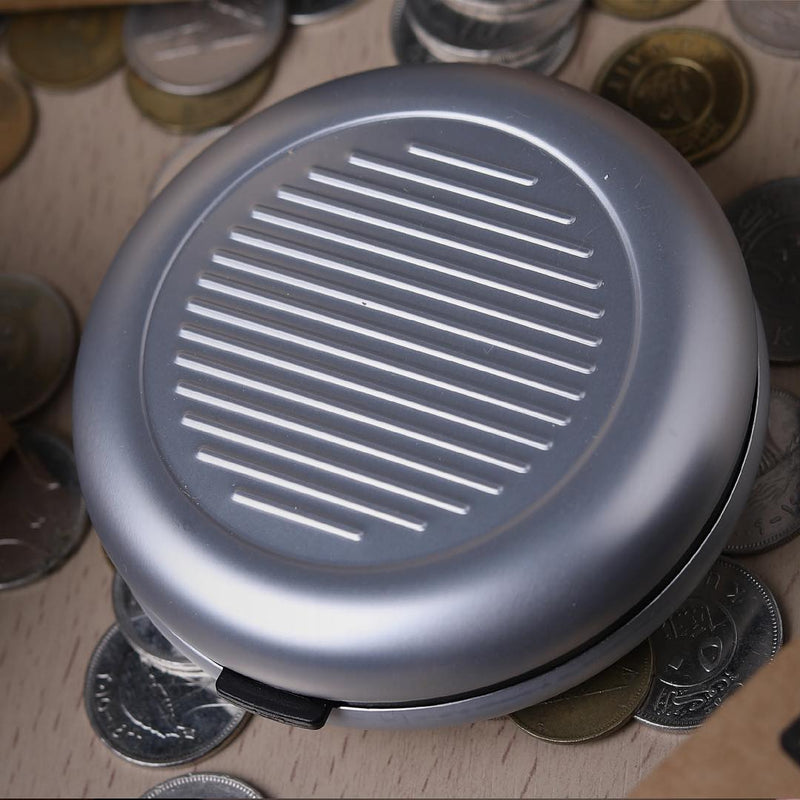 Coinat Aluminum Wallet - Silver - سلفر - كوينات محفظة القطع النقدية