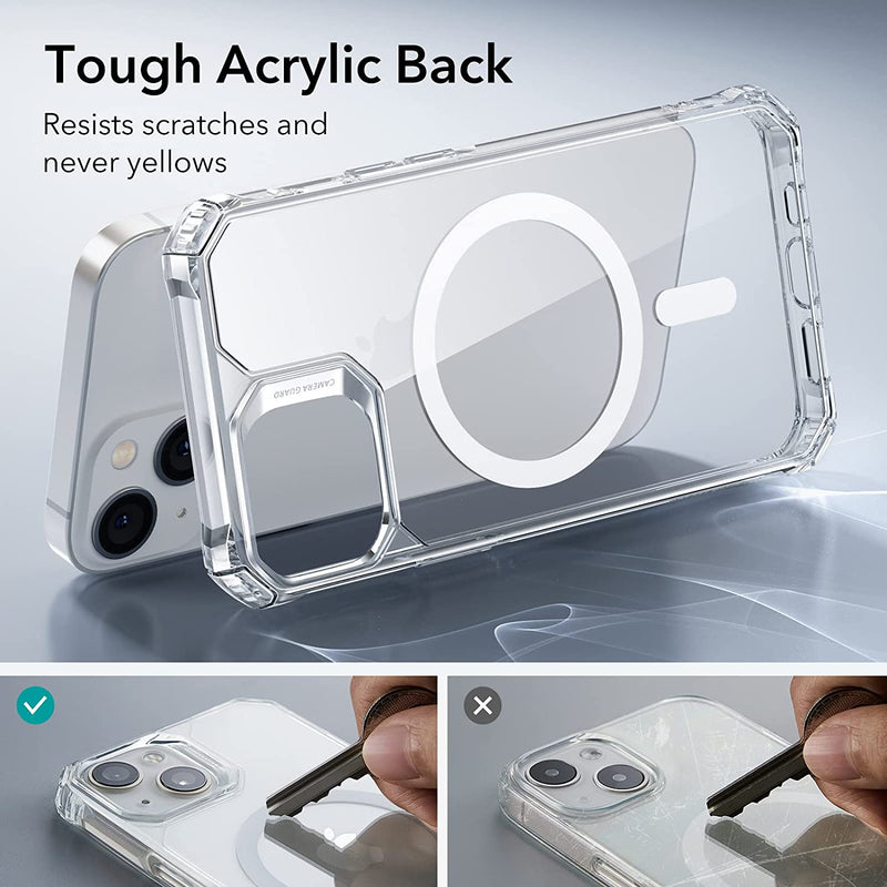ESR Air Armor with HaloLock Ring Clear MagSafe Case iPhone 14/14 Plus/14 Pro/14 Pro Max [V] - كفر حماية - ضد الصدمات - إي إس آر - ماق سيف