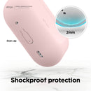 Elago AirPods Pro2/3Silicone Hang Case - Pink - كفر حماية سماعة ابل ايربودز برو 2/3 - ايلاقو - مع ميدالية علاقة