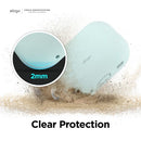 Elago AirPods Pro 2/3 Silicone Hang Case - Mint - كفر حماية سماعة ابل ايربودز برو 3/2 - ايلاقو - مع ميدالية علاقة