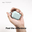 Elago AirPods Pro 2/3 Silicone Hang Case - Mint - كفر حماية سماعة ابل ايربودز برو 3/2 - ايلاقو - مع ميدالية علاقة