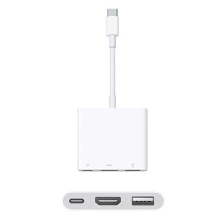 Apple USB-C Digital AV Multiport Adapter (HDMI) [F] - وصلة ابل من تايب سي الى منفذ التلفزيون - لاجهزة الايباد برو