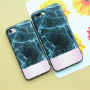 Three Quarter Black Marble and Pink Case