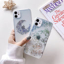 Clear Phone Case with Crescent Moon