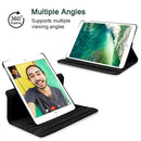 iPad Leather Case with 360 Degree Rotating Stand - iPad mini 6 - 2021 - Black - كفر حماية ايباد مع ستاند