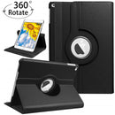 iPad Leather Case with 360 Degree Rotating Stand - iPad mini 6 - 2021 - Black - كفر حماية ايباد مع ستاند