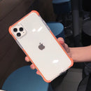 Orange Clear Case Dual Layers Shockproof