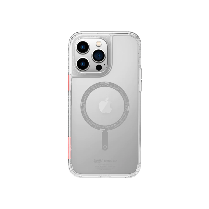 SkinArma Saido Mag-Charge Case for iPhone 14/14Plus/14 Pro/Pro MAX  - Clear -  سكين أرما كفر - ماغ سيف - شفاف
