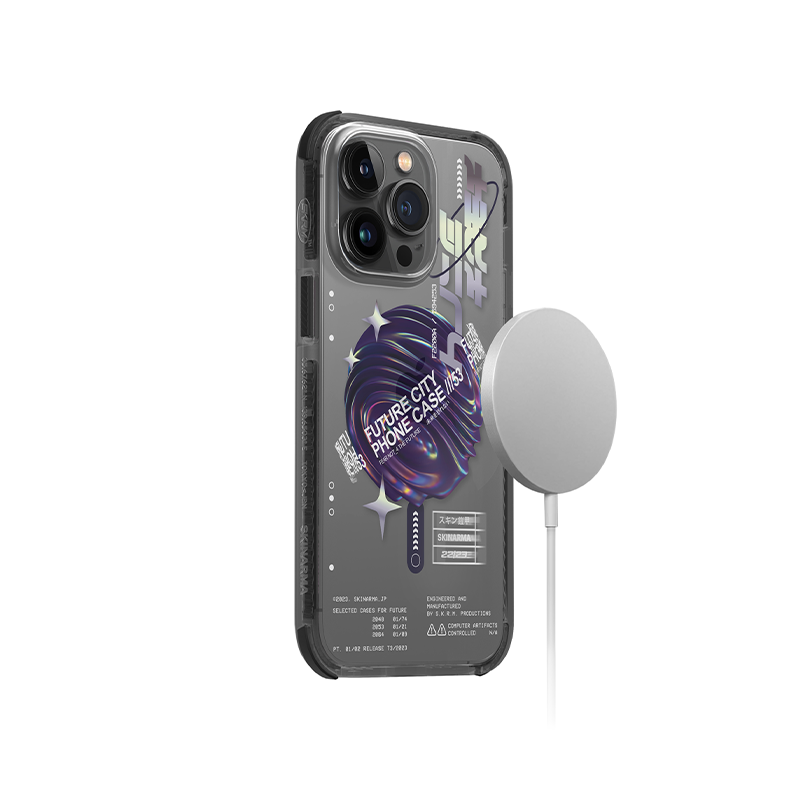 SkinArma Shorai MagSafe Case for iPhone 14 Pro/14 Pro Max - Purple - كفر حماية عالية - سكين أرما - ماغ سيف