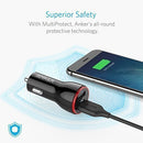Anker PowerDrive 2 iQ - شاحن ولاعة للسيارة - انكر - مدخلين للشحن - كفالة 18 شهر