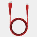 Energea Nyloflex USB-A to Lightning Cable 1.5M - Red[B] - سلك شحن ايفون - انيرجيا - طول متر ونصف - كفالة 5 سنين