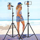 Foldable Universal Mobile Tripod Stand - Adjustable 360 Rotating iPhone Floor Stand - 4.7" to 12.9" [H] ستاند عالي - لجميع انواع الهواتف