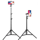 Foldable Universal Mobile Tripod Stand - Adjustable 360 Rotating iPhone Floor Stand - 4.7" to 12.9" [H] ستاند عالي - لجميع انواع الهواتف